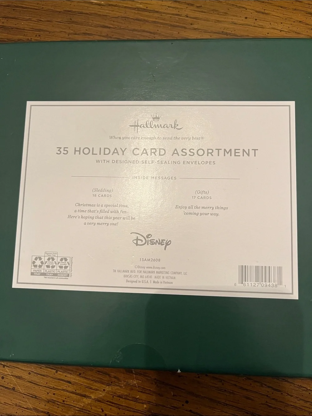 Hallmark Disney Mickey Mouse Holiday Cards, new